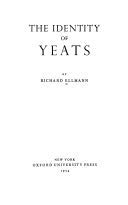 9780195012330: The Identity of Yeats