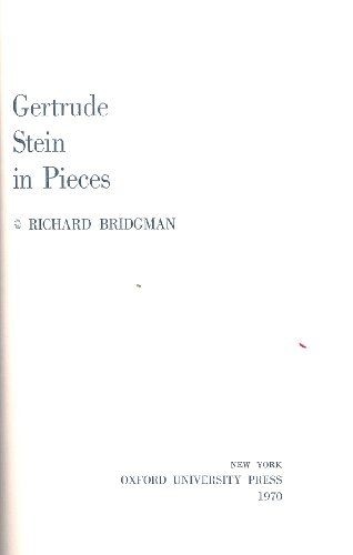 9780195012804: Gertrude Stein in Pieces