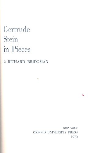 Gertrude Stein in Pieces