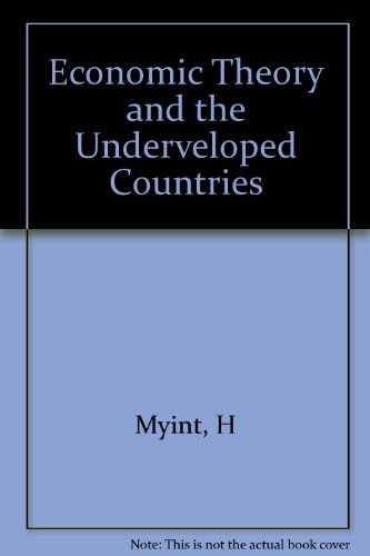 Imagen de archivo de Economic Theory and the Underdeveloped Countries a la venta por Better World Books