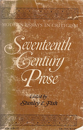 Stock image for Seventeenth-century prose;: Modern essays in criticism (A Galaxy book, GB 348) for sale by Wonder Book