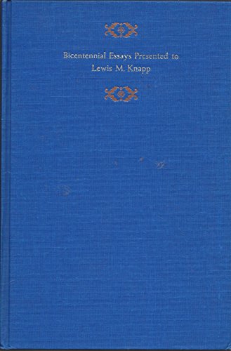 Beispielbild fr Tobias Smollett; Bicentennial Essays Presented to Lewis M. Knapp zum Verkauf von Better World Books