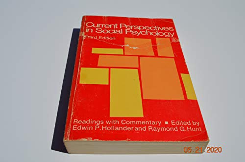 Stock image for Current Perspectives in Social Psychology: Readings with Commentary for sale by ThriftBooks-Dallas