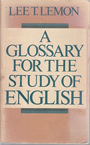 A glossary for the study of English