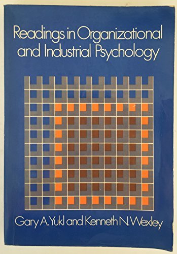 Beispielbild fr Readings in Organizational and Industrial Psychology zum Verkauf von Book House in Dinkytown, IOBA