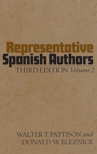 Stock image for Representative Spanish Authors, Vol. 2 (English and Spanish Edition) for sale by SecondSale
