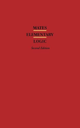 Imagen de archivo de Elementary Logic a la venta por Better World Books