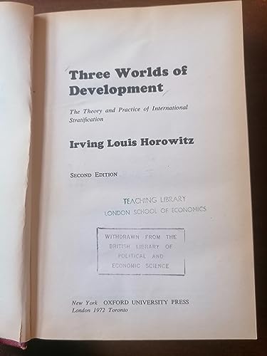 Beispielbild fr Three Worlds of Development : The Theory and Practice of International Stratification zum Verkauf von Better World Books