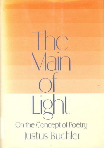 Imagen de archivo de Main of Light - On the Concept of Poetry a la venta por ThriftBooks-Dallas