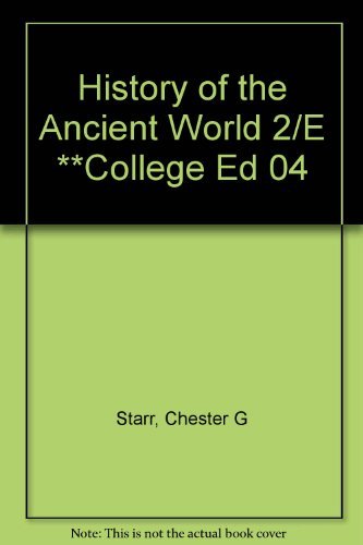 Imagen de archivo de History of the Ancient World 2/E **College Ed 04 a la venta por HPB-Ruby