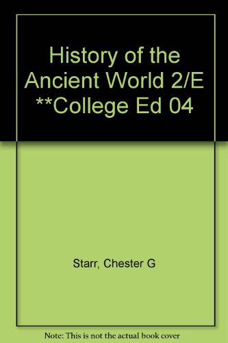 Stock image for History of the Ancient World 2/E **College Ed 04 for sale by HPB-Ruby