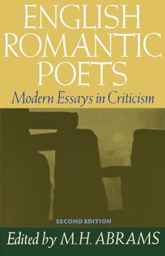 Beispielbild fr English Romantic Poets : Modern Essays in Criticism zum Verkauf von Better World Books