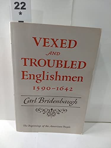 Beispielbild fr Vexed and Troubled Englishmen, 1590-1642 zum Verkauf von Wonder Book