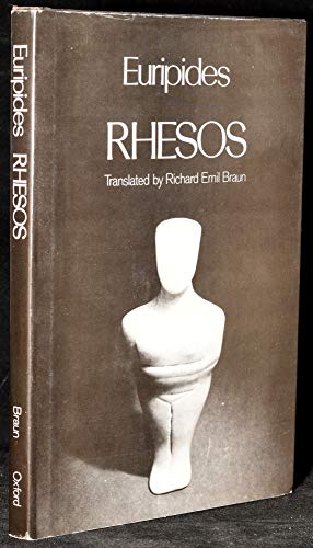 Imagen de archivo de Rhesos (Greek Tragedy in New Translations) a la venta por Irish Booksellers