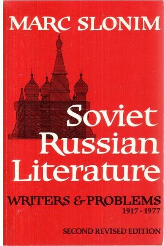Stock image for Soviet Russian Literature: Writers and Problems, 1919-1977 for sale by SecondSale