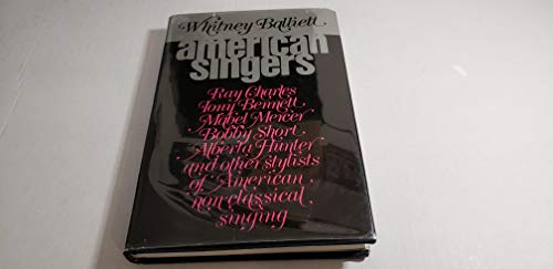 Stock image for American Singers for sale by Better World Books