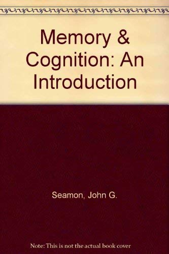 Imagen de archivo de Memory and Cognition : An Introduction a la venta por Better World Books: West