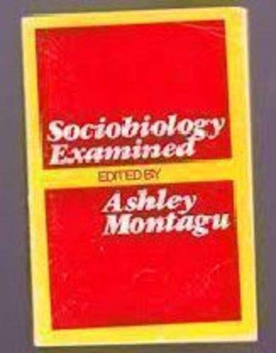 Beispielbild fr Sociobiology Examined (Galaxy Books) zum Verkauf von Wonder Book