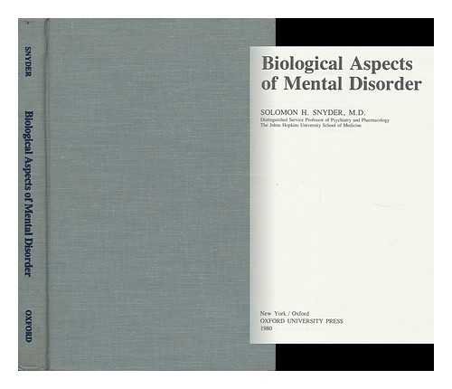 Beispielbild fr Biological Aspects of Mental Disorder zum Verkauf von PsychoBabel & Skoob Books