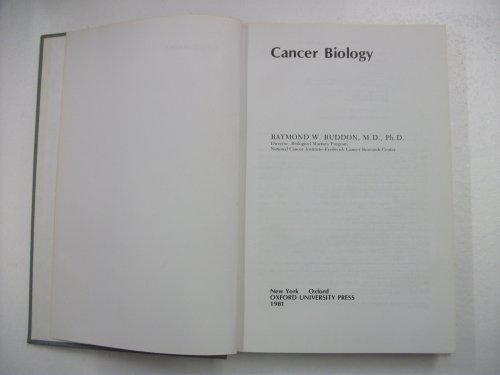 Beispielbild fr Cancer Biology zum Verkauf von dsmbooks