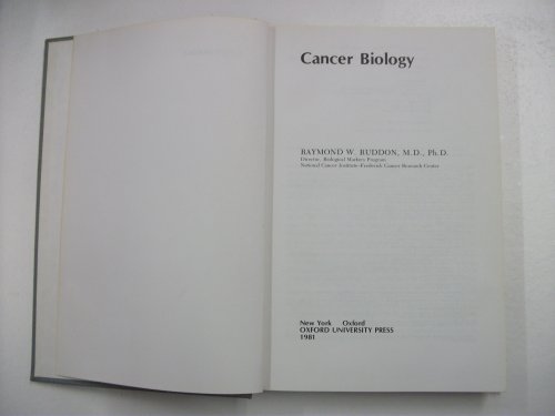 9780195029420: Cancer Biology