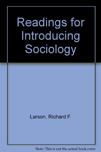 Beispielbild fr Readings for Introducing Sociology. zum Verkauf von EmJay Books