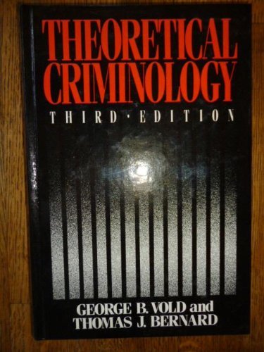 Stock image for Theoretical Criminology for sale by SecondSale