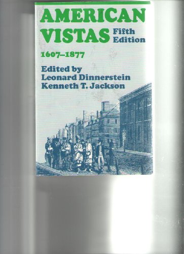Beispielbild fr American Vistas: Volume I: 1607-1877 zum Verkauf von Wonder Book
