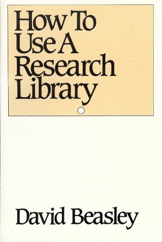 Stock image for How To Use a Research Library (Oxford Paperbacks) for sale by Montclair Book Center