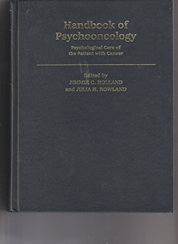 Imagen de archivo de Handbook of Psychooncology : Psychological Care of the Patient with Cancer a la venta por Better World Books