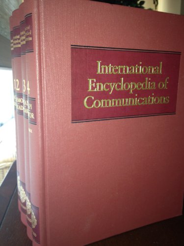 Imagen de archivo de International Encyclopedia Of Communications [in Four Volumes] a la venta por Willis Monie-Books, ABAA