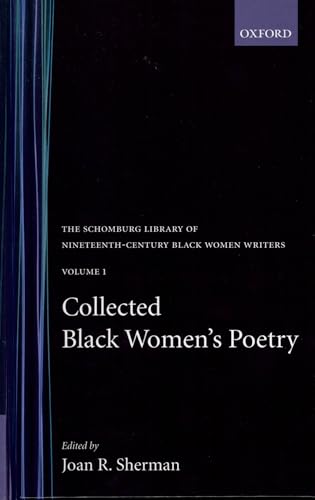 9780195052534: Collected Black Women's Poetry: Volume 1 (The ^ASchomburg Library of Nineteenth-Century Black Women Writers)