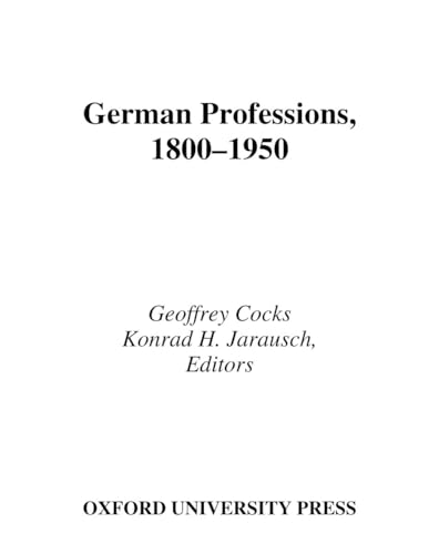 German Professions, 1800-1950