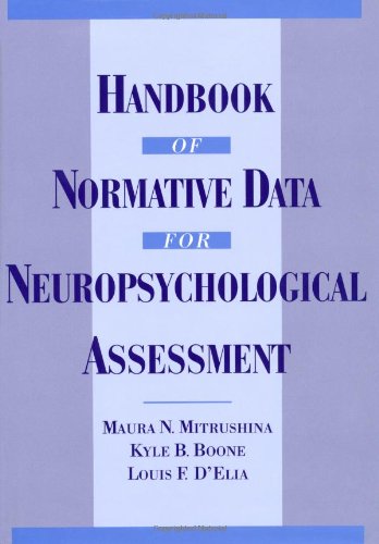 Stock image for Handbook of Normative Data for Neuropsychological Assessment for sale by Better World Books: West