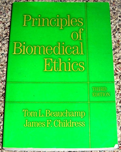 9780195059014: Principles of Biomedical Ethics