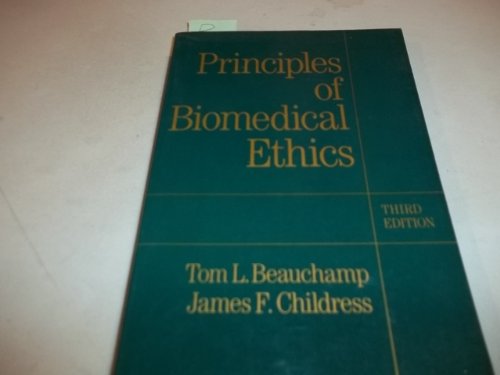 Beispielbild fr Principles of Biomedical Ethics zum Verkauf von Better World Books