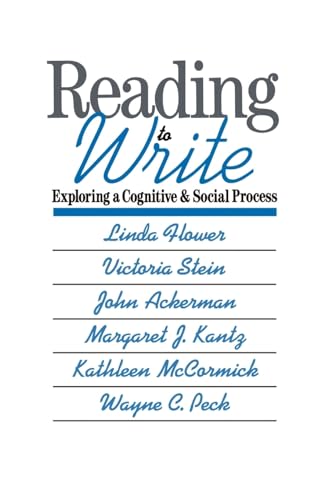 Beispielbild fr Reading-to-Write: Exploring a Cognitive and Social Process (Social and Cognitive Studies in Writing and Literacy) zum Verkauf von Ergodebooks