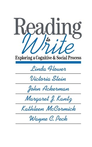 9780195061901: Reading-to-Write: Exploring a Cognitive and Social Process (Social and Cognitive Studies in Writing and Literacy)