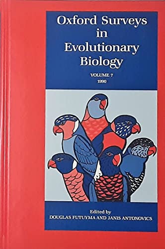 Stock image for Oxford Surveys in Evolutionary Biology. Volume 7, 1990. INCLUDES: Gene genealogies and the coalescent process; . Principles of geneaological concordance in species concepts and Biological Taxonomy; Hybrid Zones .; . Population Genetics, Clues from Phylogeny; Sexual Selection, Sensory Systems and Sensory Exploitation; B Chromosomes, Selfish DNA and Theoretical Models .; Co-Evolution between Two Symbionts . ; . Evolution of Physiological Performance; Plant Consumers and Plant Secondary Chemistry . for sale by Eryops Books