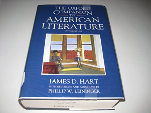 9780195065480: The Oxford Companion to American Literature 6/e: NCS C (Oxford Companions)