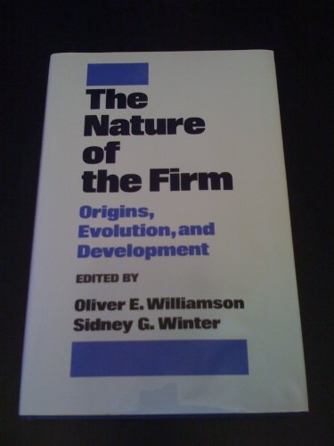 9780195065909: The Nature of the Firm: Origins, Evolution and Development