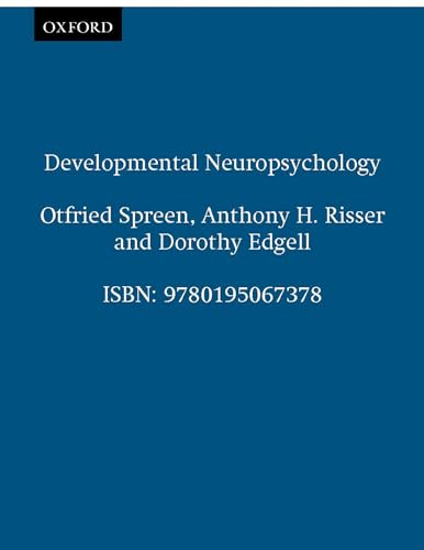 9780195067378: Developmental Neuropsychology