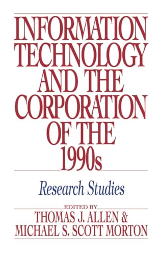 Imagen de archivo de Information Technology and the Corporation of the 1990s: Research Studies a la venta por Ergodebooks