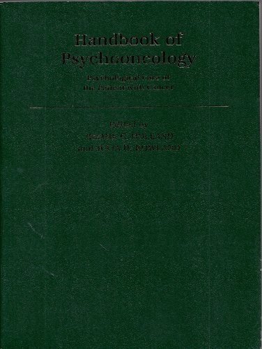 Stock image for Handbook of Psychooncology: Psychological Care of the Patient with Cancer for sale by ThriftBooks-Dallas