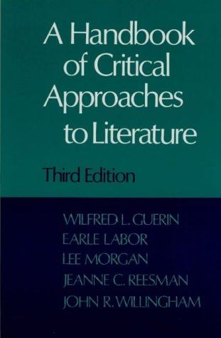 9780195069488: A Handbook of Critical Approaches to Literature