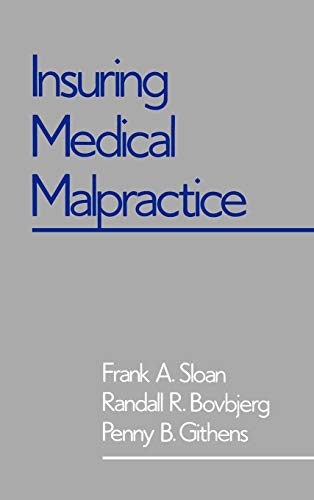 Beispielbild fr Insuring Medical Malpractice zum Verkauf von Wonder Book