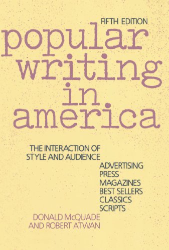 Imagen de archivo de Popular Writing in America: The Interaction of Style and Audience a la venta por SecondSale