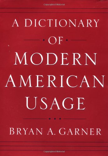 Beispielbild fr A Dictionary of Modern American Usage zum Verkauf von Better World Books