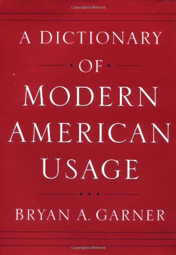 Stock image for A Dictionary of Modern American Usage for sale by ThriftBooks-Phoenix