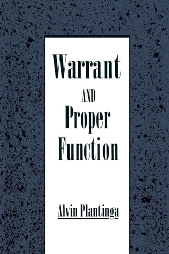 Beispielbild fr Warrant and Proper Function zum Verkauf von BooksRun